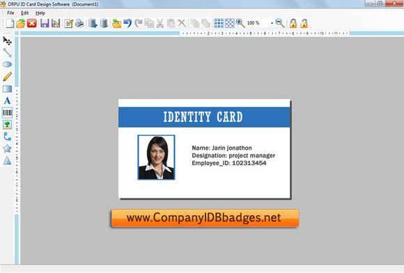 Screenshot of ID Cards Designer 7.3.0.1