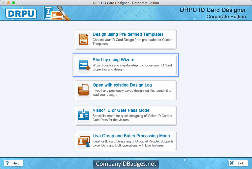ID Card Designer Corporate Edition for Mac