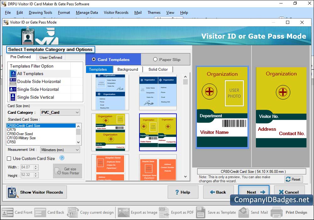 Visitors ID Gate Pass Maker