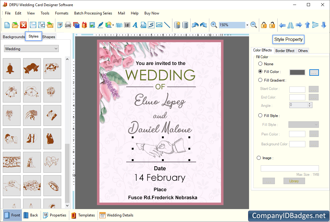 Wedding Card Designer Style Property